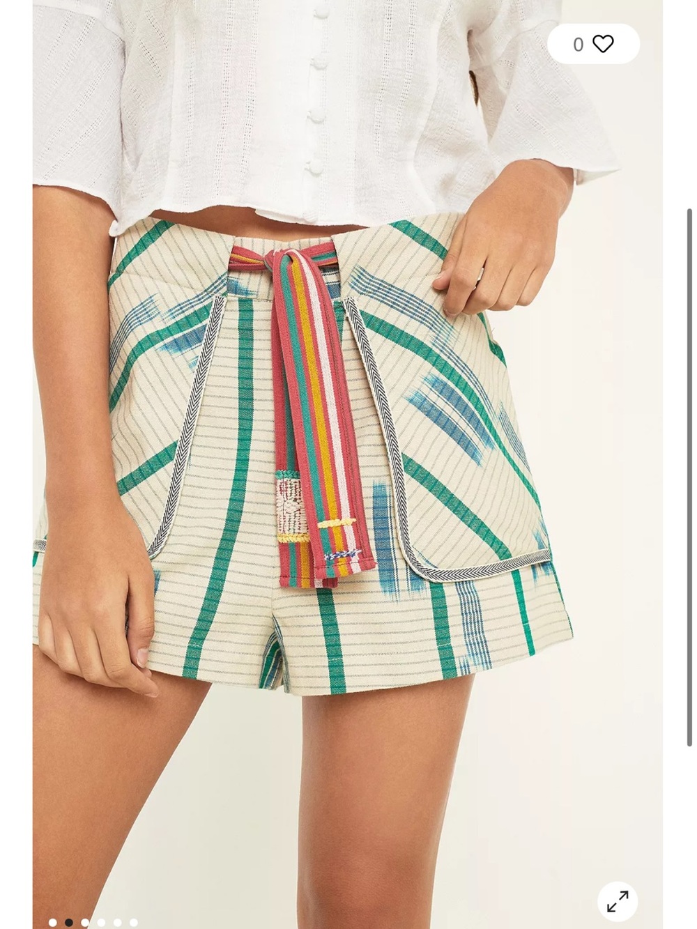 Urban Outfitters Eva Women's Striped Tie-Waist Shorts